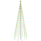 VIDAXL Weihnachtsbaum mit Bodenstift 732 LEDs Multi -Colored 500 cm