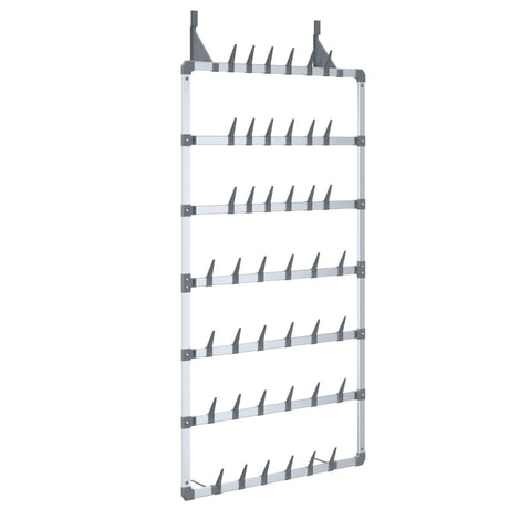 Vidaxx hängendes Schuhregal 66x13x139 cm silberfarben