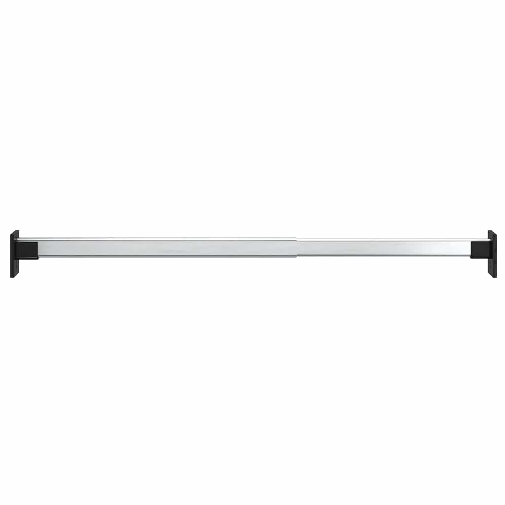 VidaXL Kleiderstangen 2 Stück Teleskop 58-100 cm silberfarben