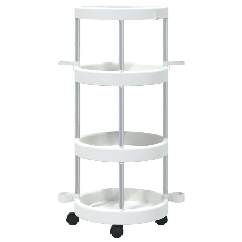 Vidaxl schoonmaakwagen met opbergmand aluminium