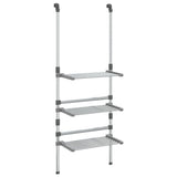 VidaXL Wäscheständer 3-lagiges hängendes Aluminium