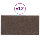 Vidaxl -Wandplatten 12 Stcs 0,54 m² 30 x 15 cm Stofftaupe