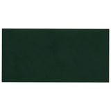 Vidaxl -Wandplatten 12 Stk 0,54 m² 30 x 15 cm Samt dunkelgrün