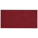 VIDAXL -Wandpaneele 12 Stcs 0,54 m² 30 x 15 cm Samtweinrot rot
