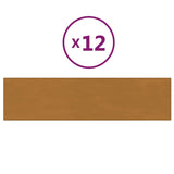 Vidaxl -Wandplatten 12 ST 1,08 m² 60x15 cm Samtbraun