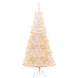 Vidaxl Kunstkerstboom mit schillernden Enden 180 cm PVC Weiß