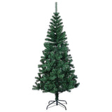 Vidaxl Kunstkerstboom mit schillernden Enden 210 cm PVC Grün