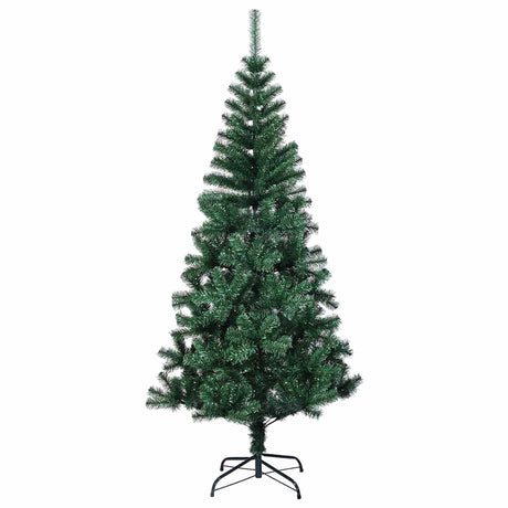 Vidaxl Kunstkerstboom mit schillernden Enden 240 cm PVC Grün