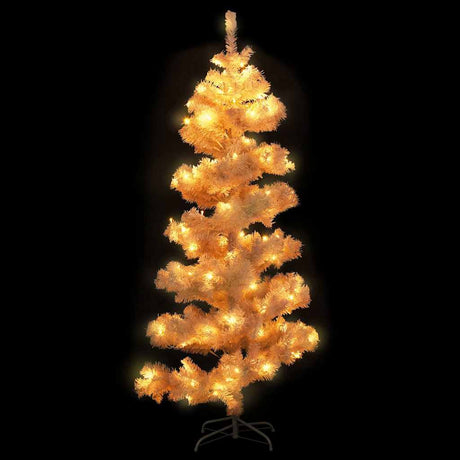 Vidaxl Kunstkerstboom mit Beleuchtung und Standard 180 cm PVC Weiß