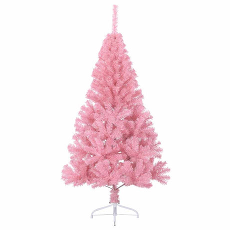 Vidaxl Kunstkerstboom mit Standard halb nach 120 cm PVC Pink