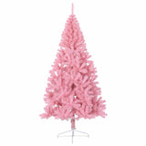 Vidaxl Kunstkerstboom mit Standardhälften 210 cm PVC Pink