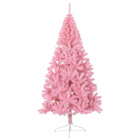 Vidaxl Kunstkerstboom mit Standardhälften 210 cm PVC Pink