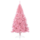 Vidaxl KunstKerstboom mit Standardhälfte 240 cm PVC Pink