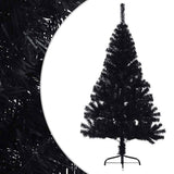 Vidaxl Kunstkerstboom mit Standard halb nach 120 cm PVC Schwarz