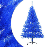 Vidaxl Kunstkerstboom mit Standardhälfte 150 cm PVC Blau