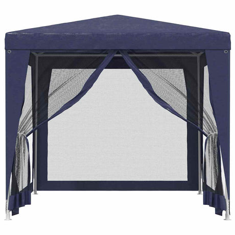 VidaXL Partyzelt mit 4 Mesh-Seitenwänden 2,5x2,5 m HDPE blau