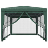 Vidaxl -Partyzelt mit 6 -Mesh -Seitenwänden 3x6 M HDPE Green