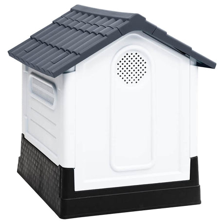 Vidaxx Hundehütte grau 57x68x66 cm Polypropylen
