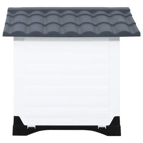 Vidaxl Hund Loft 90,5x68x66 cm Polypropengrau