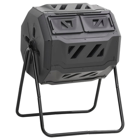 Vidaxl -Kompost -Bin 160 L 73x64x95 Schwarz
