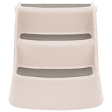 Vidaxl Hundetreppe 3 Schritte faltbar 50 x 38x38 cm Kunststoffcreme Farbe