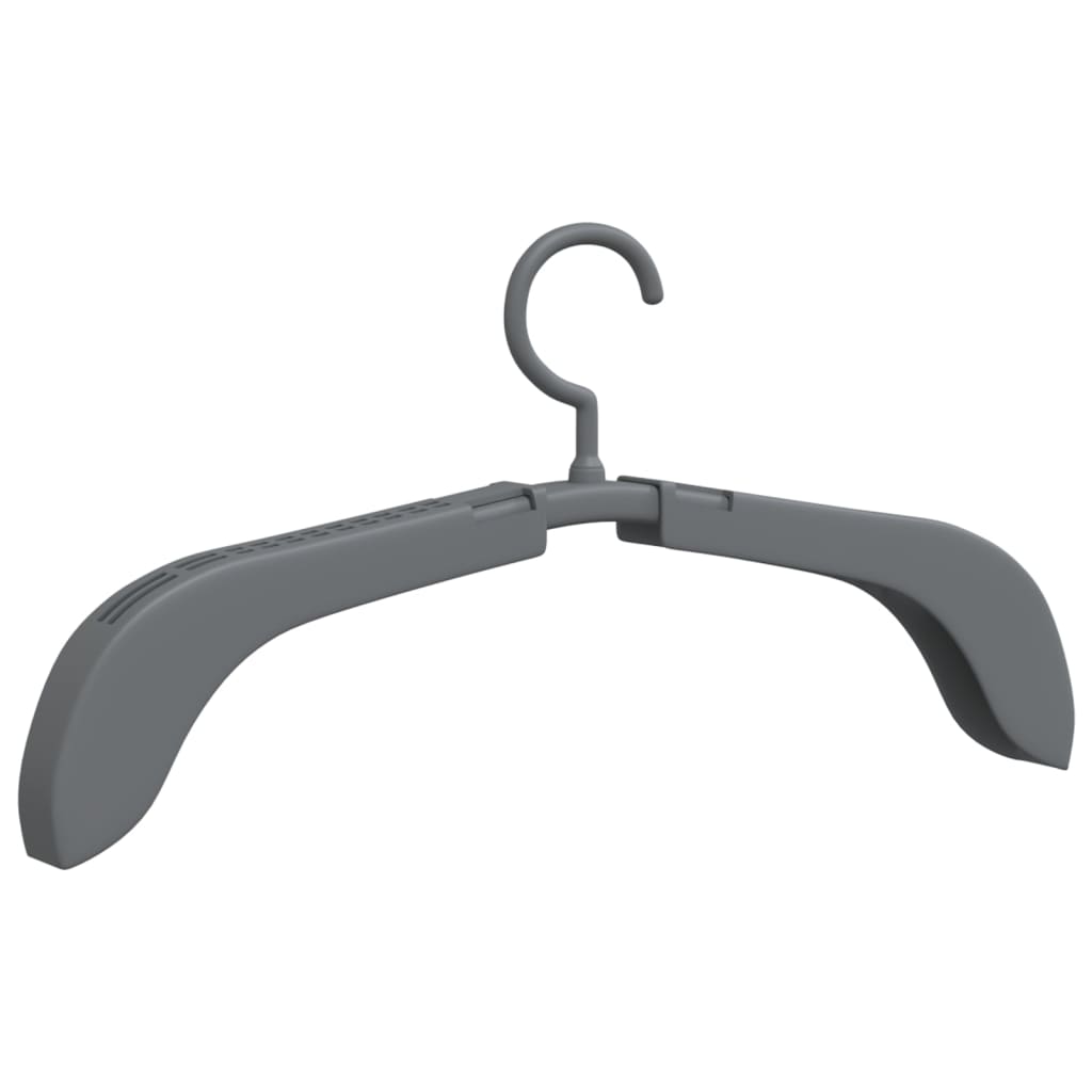 Vidaxl kledinghanger uittrekbaar 10 st grijs
