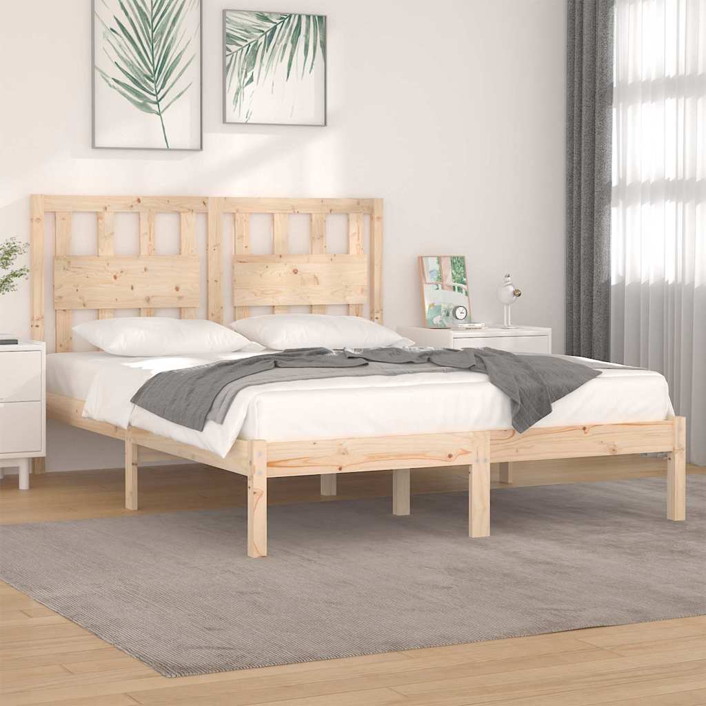 Vidaxl bedframe massief grenenhout 120x190 cm