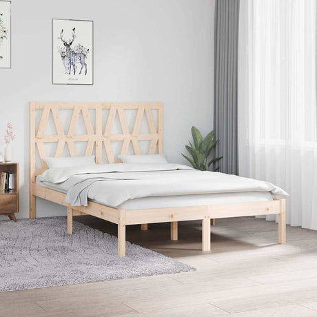 Vidaxl bedframe massief grenenhout 120x190 cm