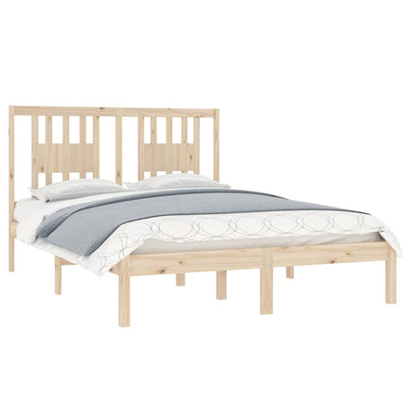 Vidaxl bedframe massief hout 135x190 cm