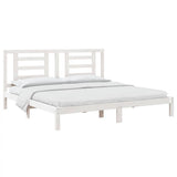 Vidaxl bedframe massief hout wit 180x200 cm