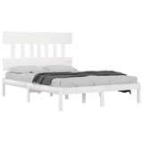 Vidaxl bedframe massief hout wit 140x200 cm