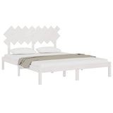 Vidaxl bedframe massief hout wit 160x200 cm