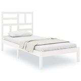 Vidaxl bedframe massief hout wit 100x200 cm