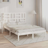 Vidaxl bedframe massief hout wit 160x200 cm