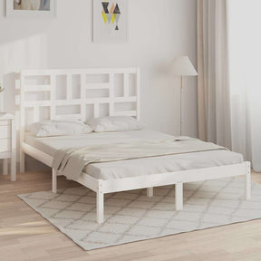 Vidaxl bedframe massief hout wit 160x200 cm