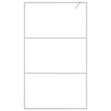 Vidaxl begehete Duschwand 115x195 cm transparentes ESG-Glas Silber gefärbt