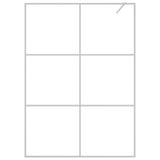 VidaXL Walk-in Duschabtrennung 140x195 cm transparentes ESG-Glas silberfarben