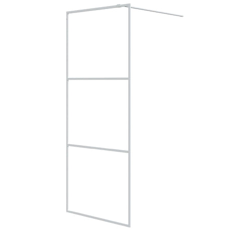 Vidaxl begehete Duschwand 80x195 cm Transparent ESG Glasweiß
