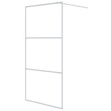 Vidaxl begehete Duschwand 100x195 cm transparentes ESG-Glas weiß