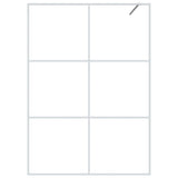 Vidaxl begehete Duschwand 140x195 cm transparentes ESG-Glas weiß