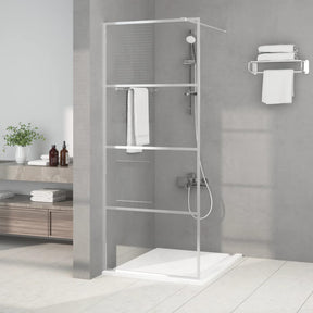 Vidaxx begehbare Duschabtrennung 80x195 cm transparentes ESG-Glas silberfarben