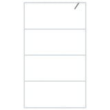 Vidaxl begehete Duschwand 115x195 cm transparentes ESG-Glas weiß