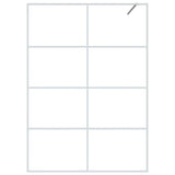 VidaXL Walk-in Duschabtrennung 140x195 cm transparentes ESG-Glas weiß