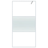 VidaXL Walk-in Duschabtrennung 100x195 cm transparentes ESG-Glas weiß
