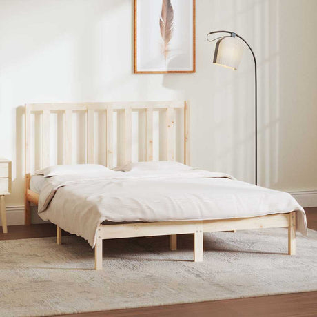 Vidaxl bedframe zonder matras massief grenenhout 135x190 cm