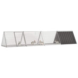 Vidaxl konijnenhok 403,5x80,5x71 cm gegalvaniseerd staal antraciet