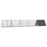 Vidaxl konijnenhok 504,5x80,5x71 cm gegalvaniseerd staal antraciet