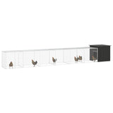 Vidaxl Chicken Coop 700x91x100 cm verzinkter Stahl -Anthrazit -Verschärfen