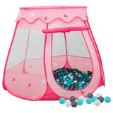 Vidaxl Kinderspielzelt mit 250 Bällen 102x102x82 cm Pink