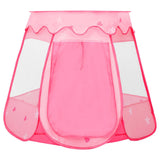 VidaXL Kinderspielzelt mit 250 Bällen 102x102x82 cm rosa